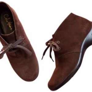 Cole Haan Nike Air suede lace up chukka booties